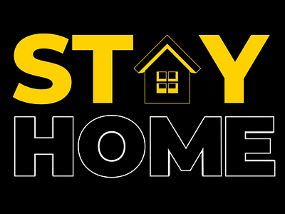 Stay Home Stay Safe after effects animation gif home motion safe stay stayhome staysafe tutorial