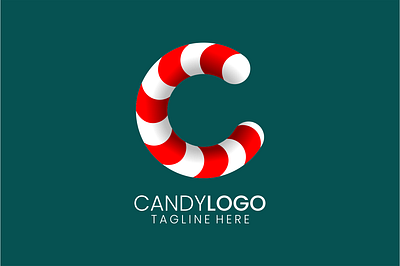 Letter C candy logo c candy letter logo