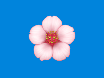 🌸 Cherry Blossom – U+1F338 cherry blossom emoji facebook flower flower emoji flower icon flower illustration icon sakura