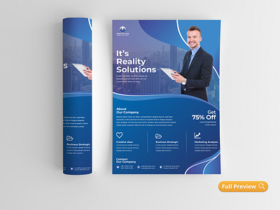 Corporate Flyer a4 advertisement advertising agency business business flyer clean company corporate corporate flyer creative design flyer flyer bundle handout leaflet magazine marketing modern multipurpose