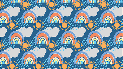 Spring weather pattern digital art illustration illustration art pattern pattern art pattern maker