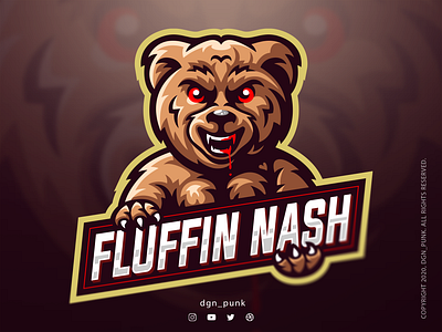 Evil Teddy brand branding design game icon illustration logo sport ui vector