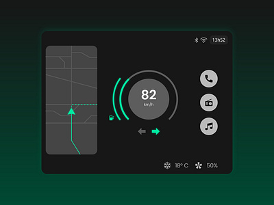 Daily UI Challenge #034 - Car Interface board car interface daily ui daily ui 34 daily ui challenge ui ui design