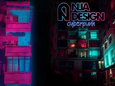 Cyberpunk Poster design illustrator photoshop poster