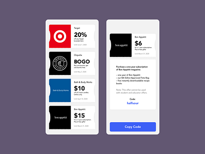 Redeem Coupon 061 bogo code company coupon dailyui design phone redeem redeem coupon ui ux