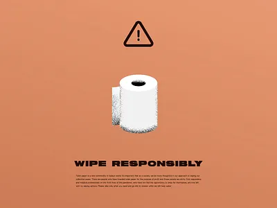 Wipe Responsibly after effects animation branding coronavirus covid19 illustration motion motion design toilet paper