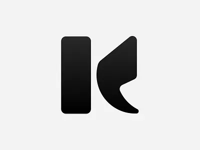 K brand fun identity logo
