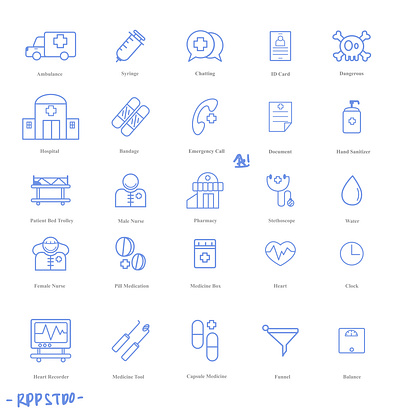 medical icon pack line style art artoftheday artwork buttom design designforsale flat flatdesign icon iconpack iconset illustrasi illustration ui uiux ux ux design