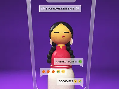 Stay Home Stay Safe! animation art character design direction illustration motion graphics motiongraphics