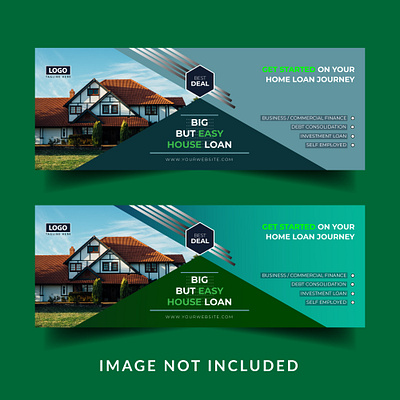 Creative Home Loan Facebook Cover Or Social Media Banner Design abstract creative banner corporative banner design template