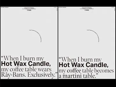 Hot Wax - Brand Design advertising art direction brand brand design brand identity branding branding concept california copy copywriting fragrance idenity poster poster art strategy