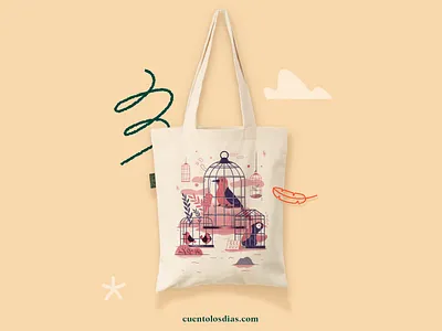 Cuento los días - Capítulo 2 - Totebag design illustration stories totebag
