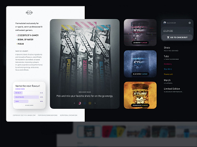 X-Gamer Concept: Homepage design e comerce energy drink esports gamer gaming store ui web website x gamer