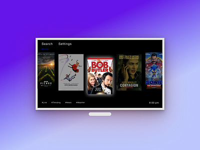 Daily UI 25 TV App dailyui