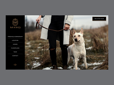 The Marq - Initial Concept V1 real estate uxui uxuidesign web design
