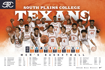 SPC Basketball Team Posters Men basketball design graphicdesign layout orange photo poster smoke sports team typography