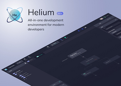 Helium IDE - All-in-on development environment for modern devs dashboard dashboard design dashboard ui development font end development ui