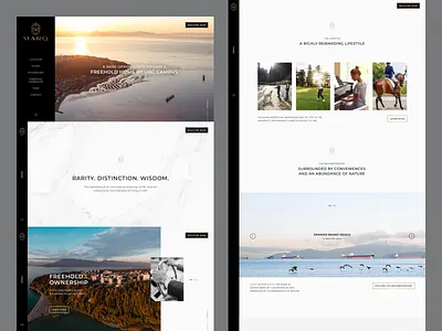 The Marq - Final Direction lifestyle realestate uxui vertical navigation webdeisgn