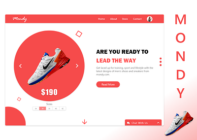 Web Design Shoe Store adobexd bootstrap4 mobile ui mockup ui ui design uiux ux