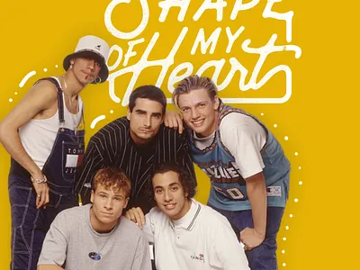 Backstreet Boys - Shape of my heart design illustration illustrator typography vector