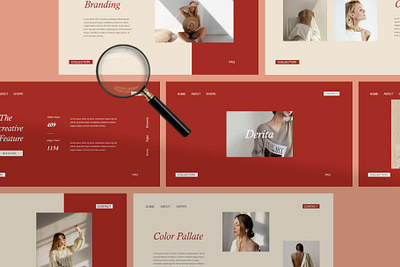 Derita - Presentation Template artist beauty business creative custom project design fashion portfolio powerpoint presentation