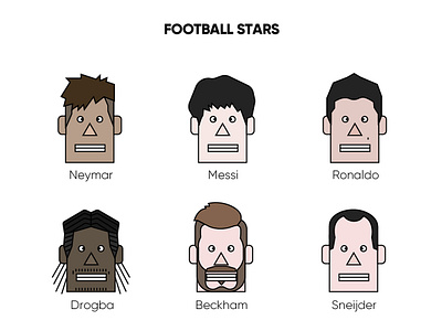 football star avatar fifa football design football illustration football star footballer illustration player soccer player soccer star worldcup