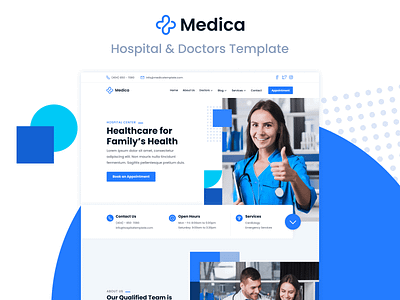 Medica - Hospital & Doctor Webflow Template dentistry doctor doctors health healthcare home homepage hospital landing landing page landingpage medical medicine patient patients web web design webdesign webflow website