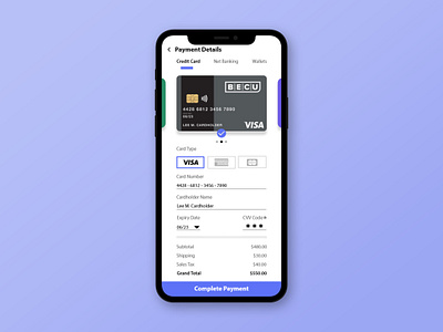 Credit Card Checkout - Daily UI 002 adobexd dailyui dailyui002 dailyuichallenge interfacedesign productdesign ui uidesign uiinspiration uiux uiuxdesign userinterface ux uxdesign uxdesigner uxdesignmastery uxigers uxinspiration webdesign webdesigner