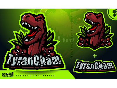 TYRANCHAM MASCOT LOGO esport gamer gaming logo mascot mascot logo mixer sport streamer streaming twitch tyrex