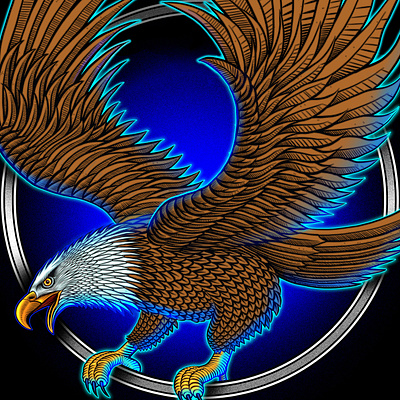 Eagle illustration america american eagle bird eagle illustration illustrations logo raptor vector vector art