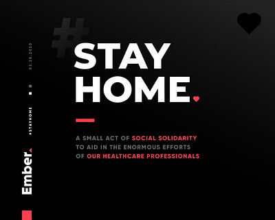Stay Home coronavirus covid 19 covid19 ember healthcare media pandemic social stay home virus workers