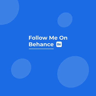 Follow Me On Behance behance brand branding design flat icon illustration illustrator logo portfolio ui ux vector