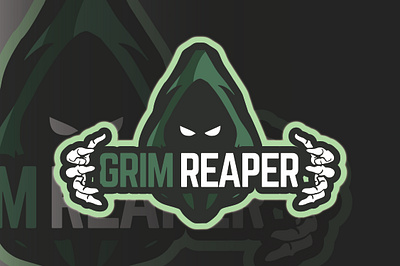 Grim Reaper 2d character design grimreaper icon logo logoesport vector