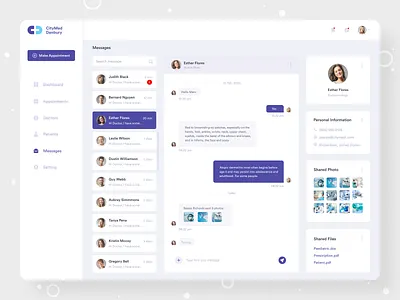 CityMed Medical Management System appointment dashboard management system medical management message board webapplication