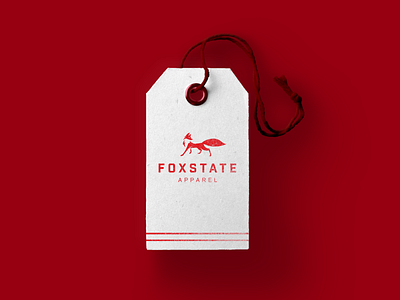 Foxstate clothing tag brand branding design identity illustration logo logodesign mark symbol