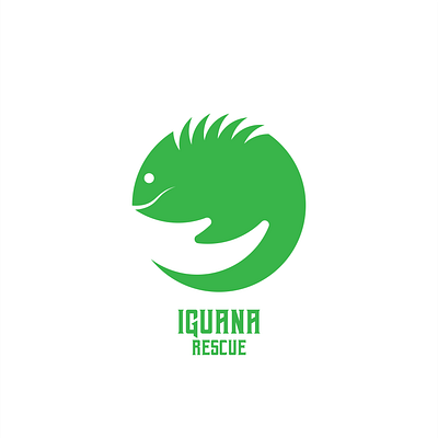 Iguana Rescue 🦎 brand identity branding illustration logo logo concept logo inspiration logodesign logos minimal negative space logo