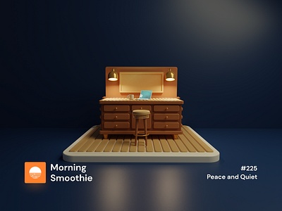 Peace and Quiet 3d 3d art blender blender3d desktop diorama illustration isometric isometric design isometric illustration low poly room wood wooden work desk workshop workshops workstation