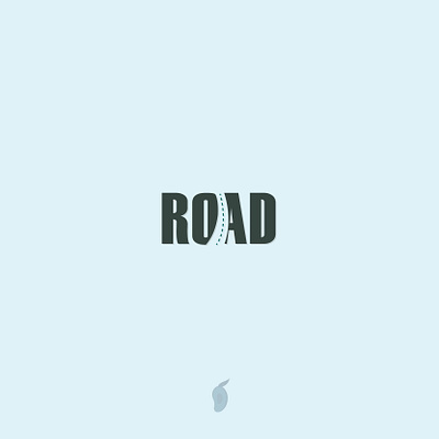 Road design flat icon illustration illustrator logo minimal type typography vector