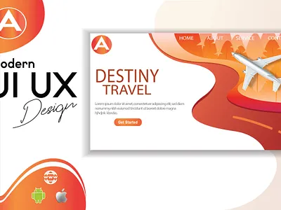 UI/UX Design For a Travel Agency branding design illustration illustrator logo typography ui ux vector web