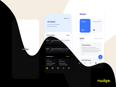 Nudge App adobexd app mobile nudge