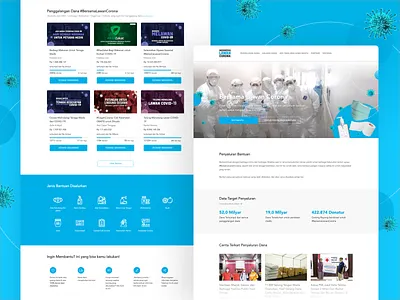 Indonesia Fight Corona design fight corona virus indonesia kitabisa landingpage microsite ui ux web design
