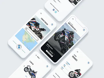 BMW Mobile App app design motorcycle ui ui ux uidesign ux web