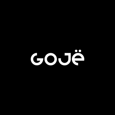 Goje HD black brand brand identity branding circle design logo typography