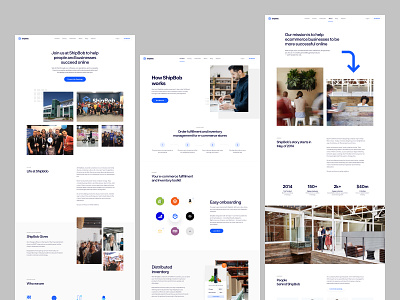 ShipBob - Inner Pages b2b brand business cms design development front end research shipment shipping strategy ui user experience user interface ux visual identity web website wordpress