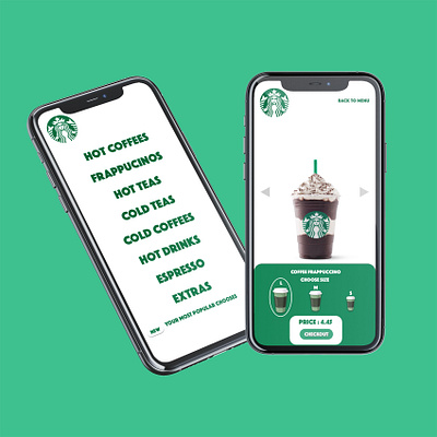 Starbucks redesign appdesign coffee coffee cup dark design illustration illustrator ui web design