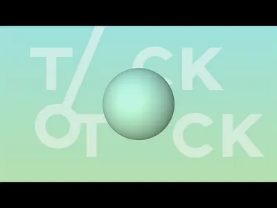 Tick Tock – time-lapse 3d animation adobe after effects animation gradients moon mp4 palette sphere sun tick tock