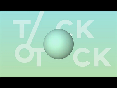 Tick Tock – time-lapse 3d animation adobe after effects animation gradients moon mp4 palette sphere sun tick tock