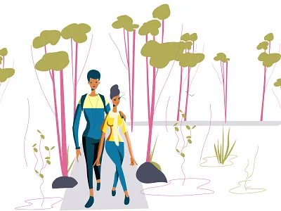 Walking illustration