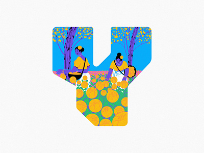 Y 36daysoftype art design illustration typography yellow