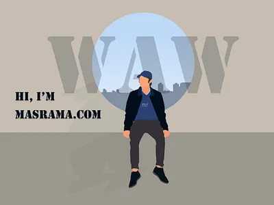 Relaxed for a Moment flat flatilustration ilustration masrama masrama.com